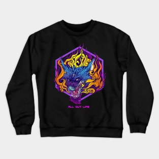 wolf fire Crewneck Sweatshirt